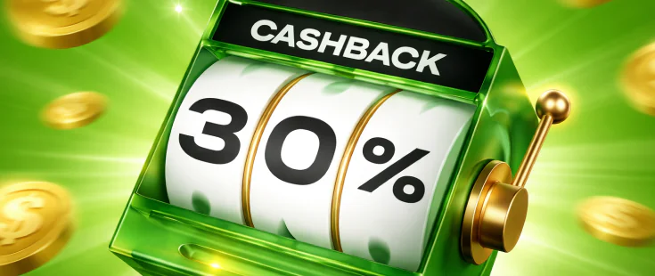 Cashback up to 30 % at the 1win casino
